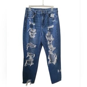 American Eagle Distressed Mom Jeans